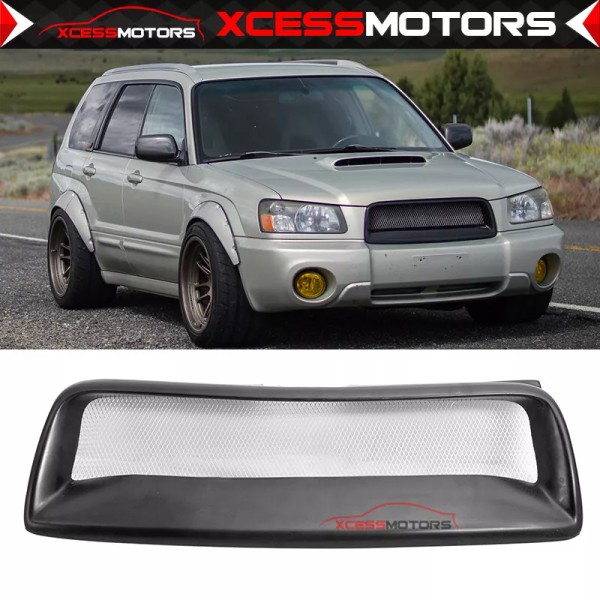 Xcessmotors For 03-05 Subaru Forester DS Front Bumper Hood Mesh