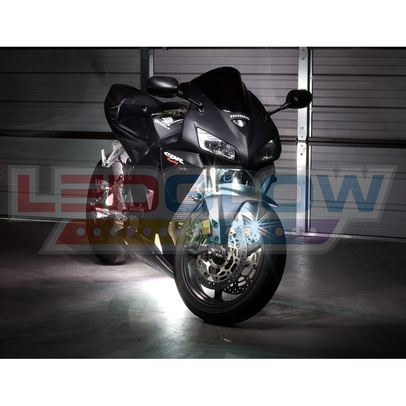 LEDGlow 12pc Advanced White LED Motorcycle Accent Neon Underglow Lighting