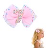 Happy Birthday Hair Bow Clip for Girls Babies Bow Knot