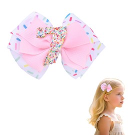 Happy Birthday Hair Bow Clip for Girls Babies Bow Knot Bowknot Hair Clip