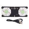USB Foldable Cooler Fan, Portable Laptop Cooling Pad with Four