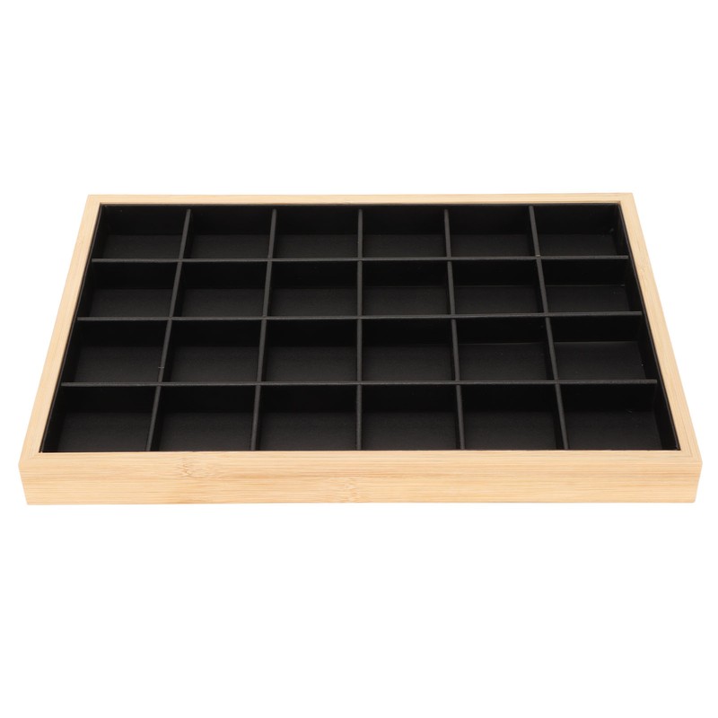 Jewelry Storage Display Trays Multipurpose 24 Grids Jewelry Tray for