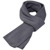 ONE LIMITATION SF010 Plain Knit Long Scarf, Thick, Cold Protection,