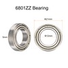 uxcell 2pcs 6801ZZ Bearing 12x21x5mm, Chrome Steel Double Shielded Precision