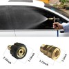 Pressure Washer Adapter Kit, 3/8 in Quick-Connect x M22-14mm Connections,