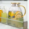 Hedume Fridge Door Water Pitcher, 1.8 Liter/60oz Gold Lid, High