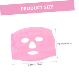 Ipetboom Beauty Ice Compress Mask for Women Full Facial Hot Cold Therapy Mask Pink for Spa Relaxation and Stress Relief