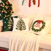 Tosleo Merry Christmas Pillow Covers 18 x 18 inch Set