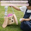 Easter Bunny Basket - Handwoven FSC-Certified Paper Rope Basket with