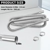 1 inch Stainless Steel Exhaust Hose, 98.4" Flexible Exhaust Pipe,Diesel