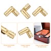 sourcing map 18Pcs Invisible Brass Barrel Hinge, 19x5mm Concealed Hinges,