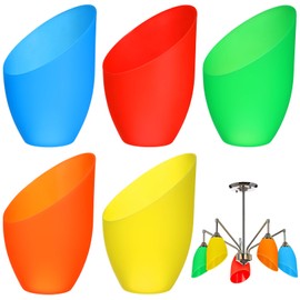 Vaguelly Plastic Lampshade Replacement Horseshoe Lamp Cover for Floor Lamps 30X30X15 Inches Colorful Lamp Sleeve for Home Decor and Lighting Protection