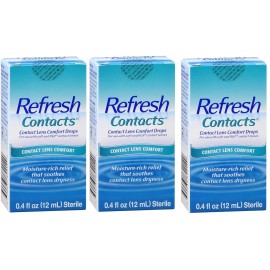 Refresh Contact Lens Comfort Drops 12ml (3 Pack)