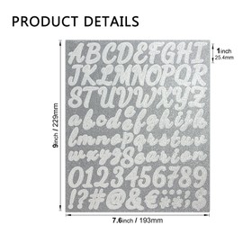 cdxhome - Juego de 720 pegatinas del alfabeto, calcomanías de vinilo impermeables para puerta, hogar, despensa, aula, caja, álbumes de recortes