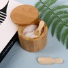 BQLZR 88x30mm Natural Wood Small Bath Salt Scoop Unfinished Unpainted
