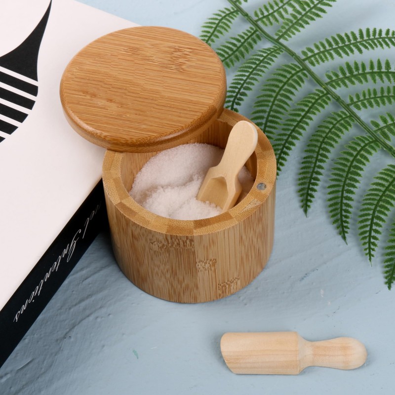 BQLZR 88x30mm Natural Wood Small Bath Salt Scoop Unfinished Unpainted