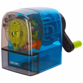 DELI Mechanical Pencil Sharpener - High Quality Steel Blade - Pencil Diameter - 8mm - Random Colour