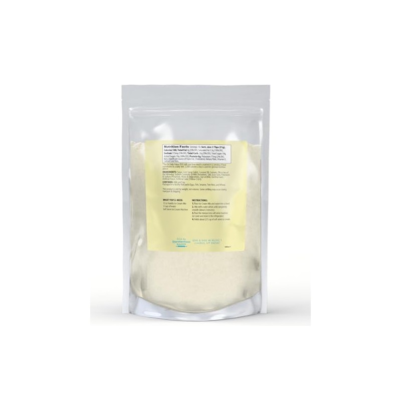 Unpretentious Vanilla Soft Serve Ice Cream Mix, 12 oz, Rich