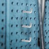 Garneck 12 Pcs Metal Square Peg Board Hooks - Heavy