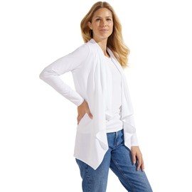 Coolibar UPF 50+ Women's Marietas Sun Wrap - Sun Protective (Small- White)