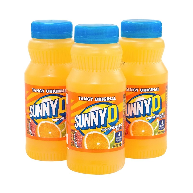 Sunny Delight Tangy Original Orange Flavored Citrus Punch, 6.75 oz.,