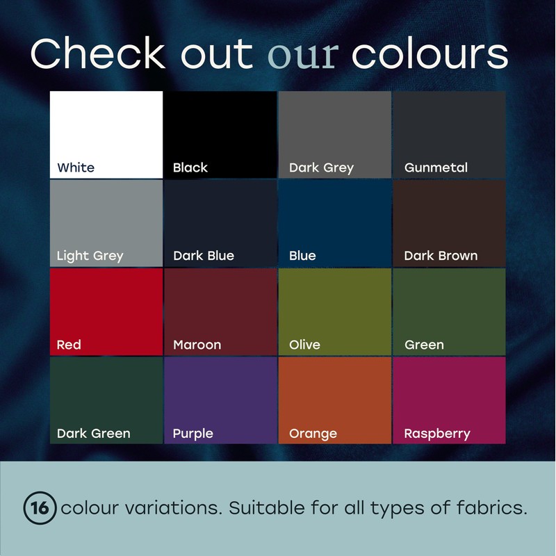 Fabricoat Fabric Paint – Restore or Change the Colour of