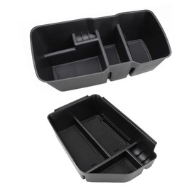 KOLOME KOLOME Mittelkonsole Aufbewahrungsbox Kompatibel mit EV6 2021 2022 2023 Armlehne Organizer Tray,Kompatibel mit EV6 2021 2022 2023 Unten die Mittelkonsole Multifunktionaler Armlehnen Zubeh?r(2 Stck