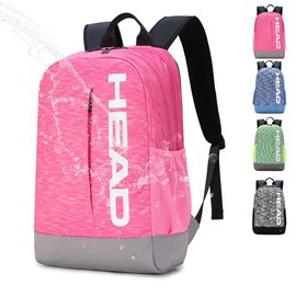 HEAD Lightweight Sport Backpack for Men & Women, Causal Backpack for Work/Travel，Daily Laptop Backpack Fits 13.5” Computer, Rose Red, 20L, Sport Backpack