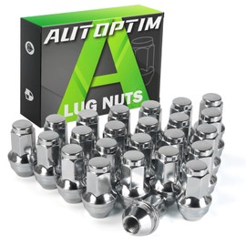 AUTOPTIM M14x2.0 Lug Nuts - Replacement for 2004-2014 Ford F150, 2003-2014 Ford Expedition, Chrome 13/16" 21mm, Hex 2.17" Tall, OEM Factory Style Closed End Wheel Lug Nuts (24pcs)
