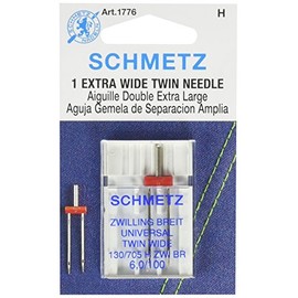 SCHMETZ Twin (130/705 H ZWI BR) Sewing Machine Needles - Carded - Size 6.0/100