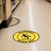 Anobell 5 Pack Slippery When Wet Stickers 18 Inch Self-Adhesive