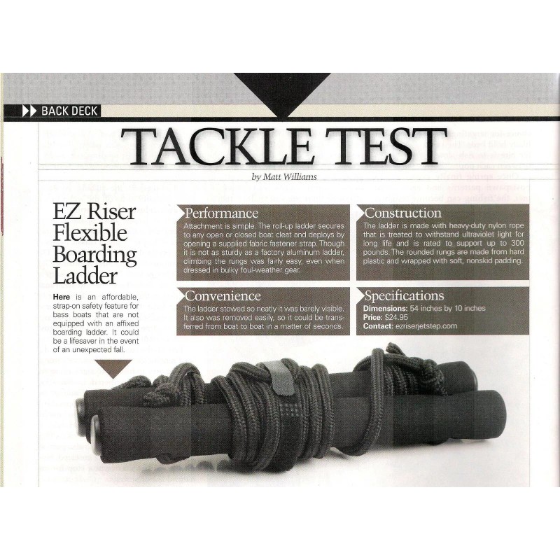 EZ Riser Bass Boat Flexible Boarding Ladder from EZ Riser™