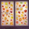 Autumn Decorations Window Stickers, 100Pcs Fall Window Clings, Removable Reusable