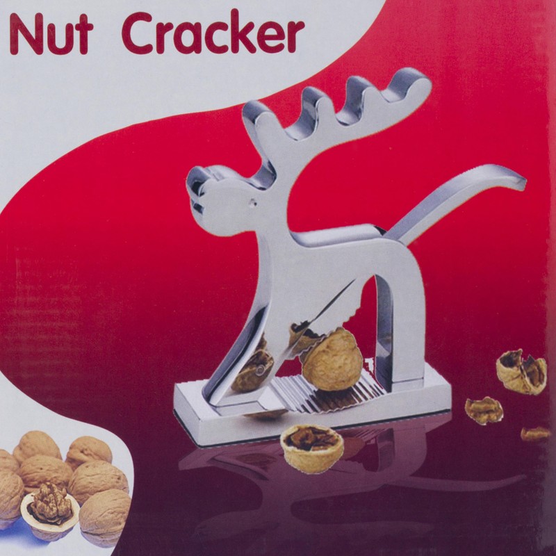 noTrash2003 Nutcracker Rudolph the Reindeer Made of Solid Metal with