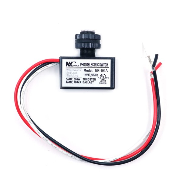 CENPEK AC 120V Photoelectric Switch Dusk to Dawn Button Flush