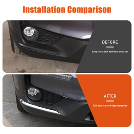 Tumukiw Front Corner Bumper Guards Fit for Honda Pilot 2019 2020 2021 2022 Front Bumper Corner Protection Cover Trims Front Bumper Lip Corner Trim Anti-Collision (Silver)