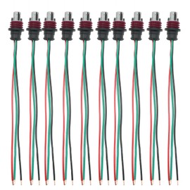 MDEOOSKY 10Pcs 15397275 3-Pin Pressure Sensor Connector Plug Clip Kit 20 AWG 15CM, Replacement for GT150, Replaces DJ7034YA-1.5-21
