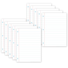 10 PACK PosterMat Pals™, Space Savers, 13" x 9.5", Smart Poly™, White Notebook Paper 95300