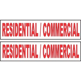 2-6x24 Residential/Commercial Real Estate Rider Sign Red