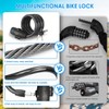 Cable Candado Flexible, KEVOSOK Candado de Bicicleta Antirrobo con Llave,