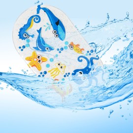 SCHIBTapetes para Tina de Baño, Alfombrillas de baño para niños – Alfombrilla de baño Grande Antideslizante de Dibujos Animados para bebés y niños pequeños