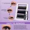 MOTIBACK 270PCS Professional Lash Extension Kit - 10-18mm Cluster Lashes