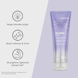 Blonde Life Violet Conditioner | For Cool & Bright Blonde Hair | Neutralize Brassy Tones | Banish Yellow Tones | Boost Shine | Sulfate Free | With Monoi & Tamanu Oil
