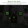 Miniature Fairy Tree Door with Two Glow Windows, Waterproof Door