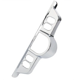 Chrome Switch Dash Panel Accent Cover for Harley Touring 96-13 Electra Glide/06-13 Street Glide/09-13 Tri Glide