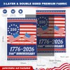 250th Anniversary USA Garden Flag - Double Sided Patriotic Decor