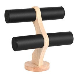 LEXFUNN 2 Tier Bracelet Holder Stand - Stylish Jewellery Display Rack for Easy Organization and Showcase - Space-Saving - Ideal for Bracelets, Bangles, and Watches - Enhance Your Jewellery Collection