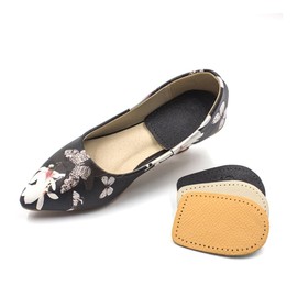 Ipetboom 2 Pair Height Increase Leather Insole for Men and Women Invisible Damping Shoe Pad Non Slip Comfort Inserts Yellow Female for Enhanced Confidence