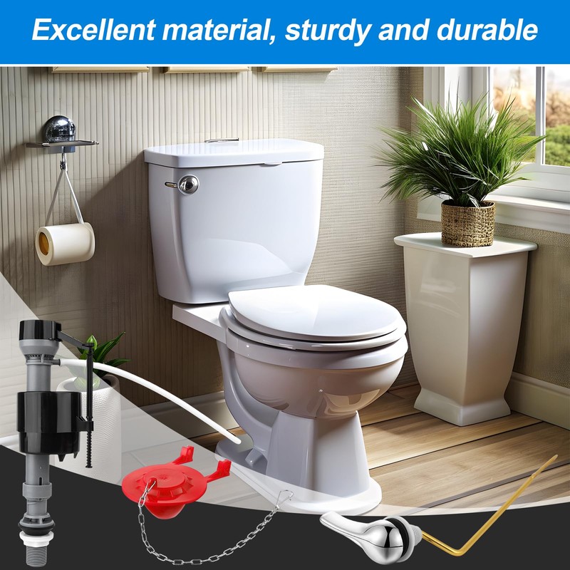 Universal Toilet Tank Replacement Kit Toilet Flush Flapper Repair Kit