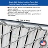 White Wave Slat (9 Colors Available) Single Wall Bottom Locking